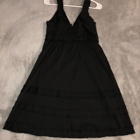 Left of Center Dress Sleeveless Black Ruffle Chic - Picture 3 of 10